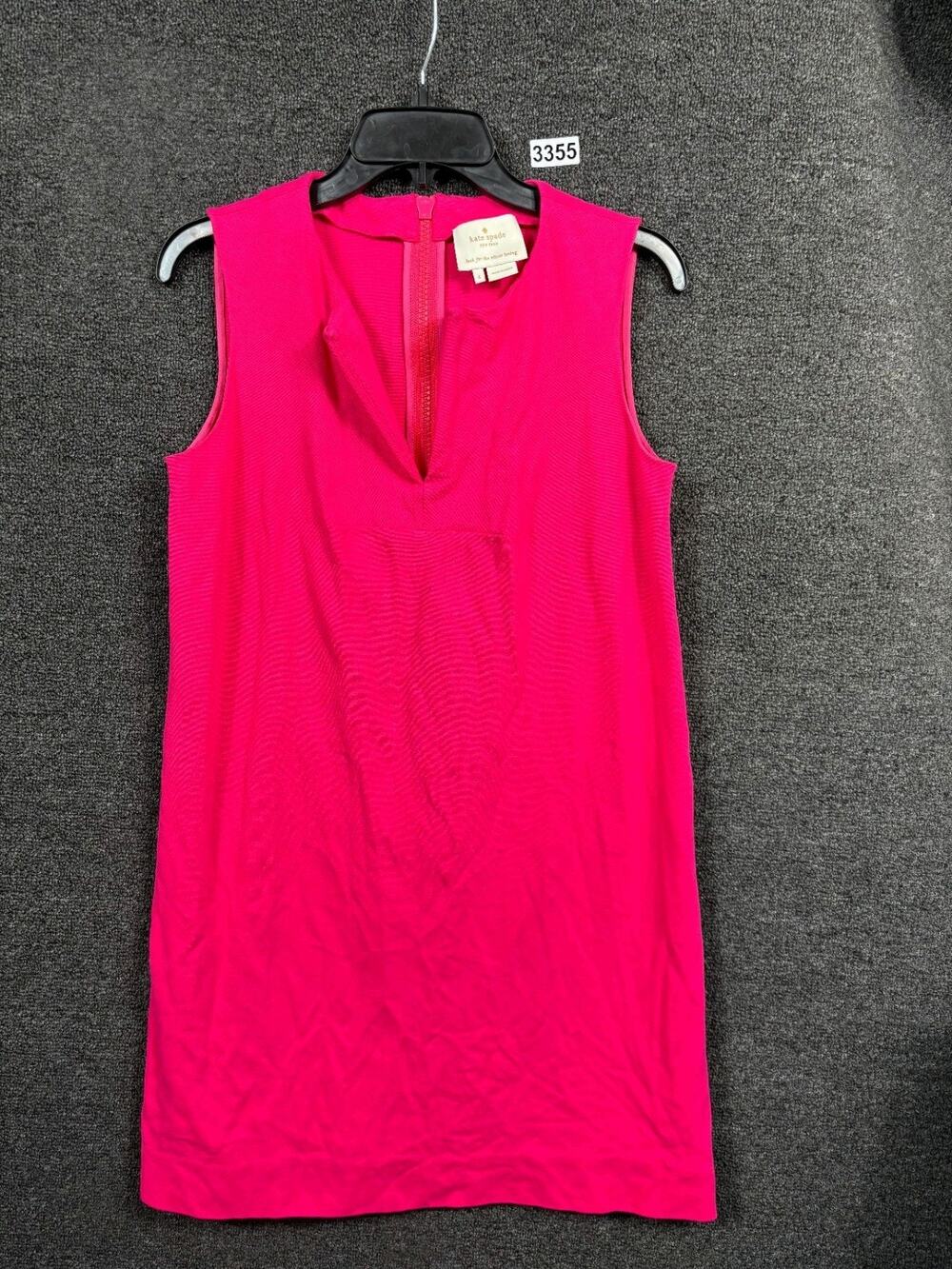 Kate Spade Keri Shift Dress Womens Size 4 Pink Ponte Stretch Sleeveless *READ